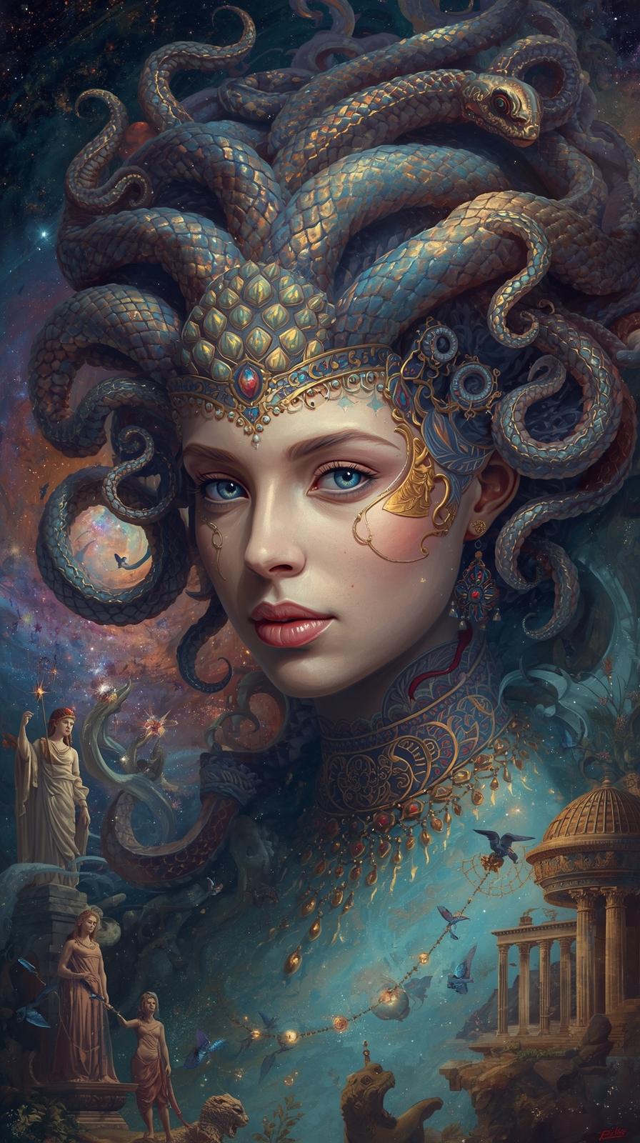 mezopotamya şahmeran ve medusab