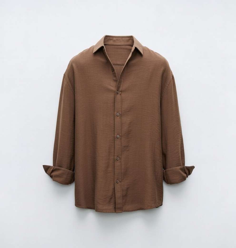 Oversize Keten Gömlek